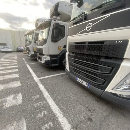 camion poids lourd alignée